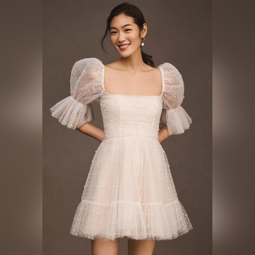 Watters Macaron Pearl Dress